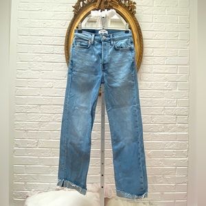 Re/Done Mid-Rise Strait Leg Jeans